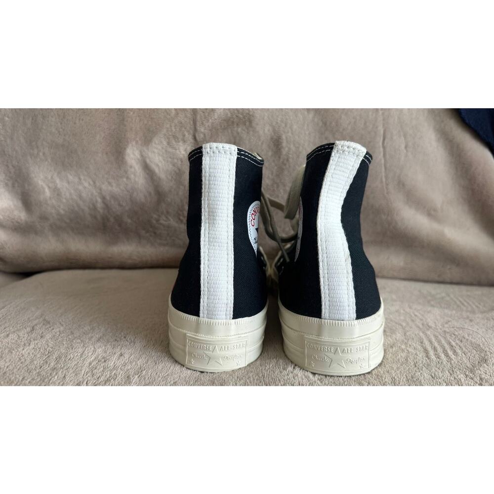 Converse x COMME des GARÇONS PLAY Chuck 70 High Black Heart Unisex-W7/M5 150204C - Picture 13 of 14